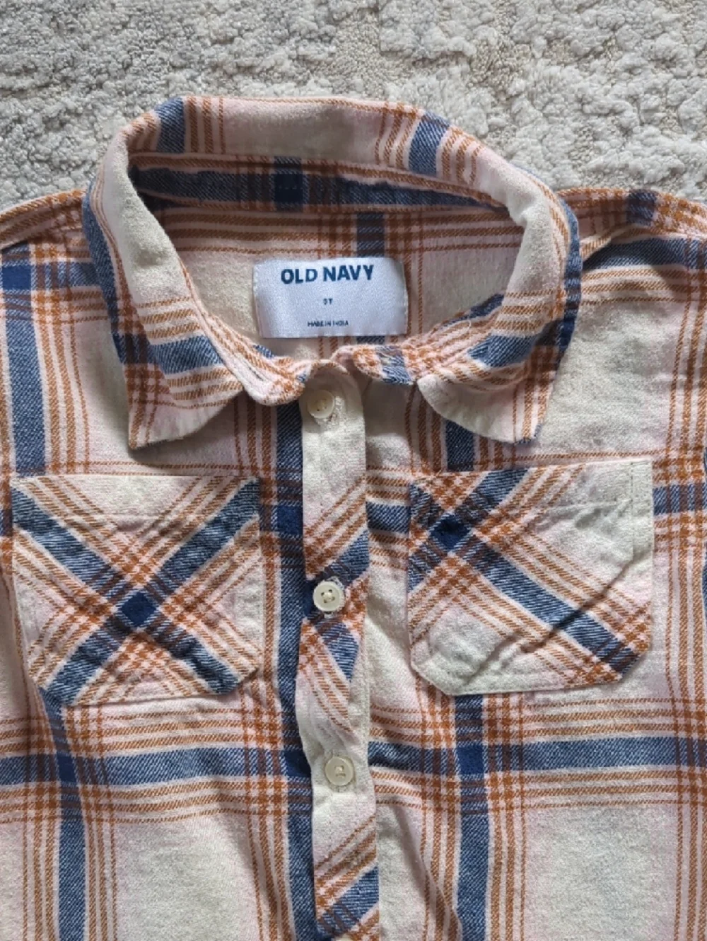 Old Navy Plaid Button-Down Shirt Size 5T